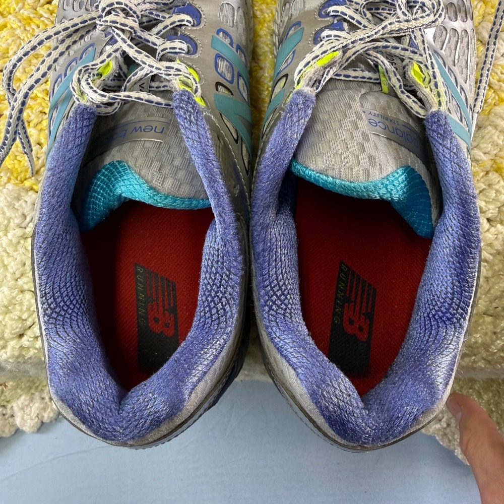 New Balance 1260v4 Silver Teal Purple Running Shoes Womens 10 B W1260GP4 - Picture 7 of 16